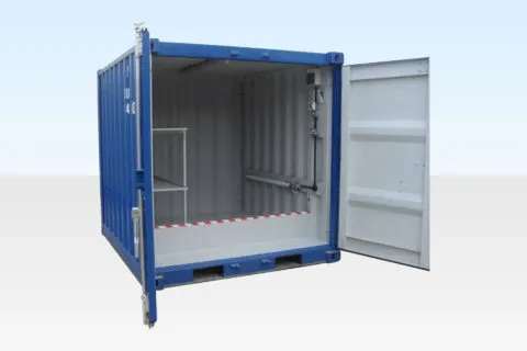 Magasin bundé surélevé de 8 pieds x 8 pieds.