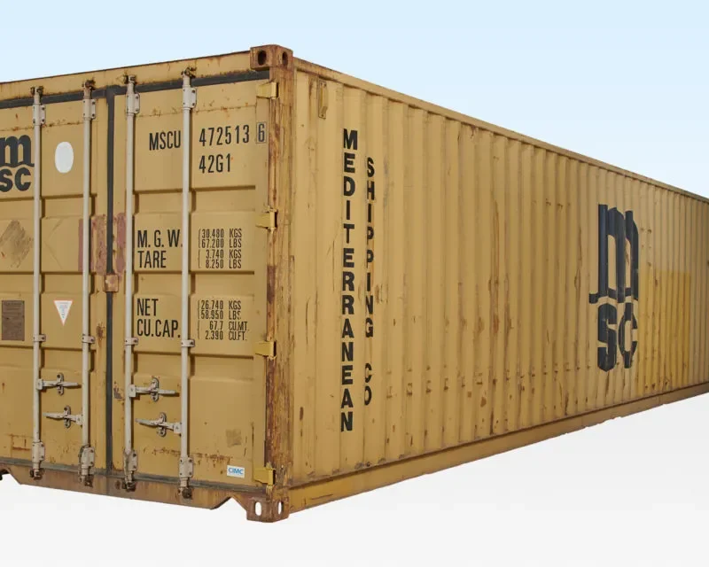 Conteneur maritime d'occasion de 30 pieds x 8 pieds - Coupé.