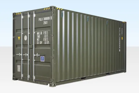Conteneur High Cube de 20 Pieds - Un Seul Voyage (Hauteur de 9 pieds 6 pouces)