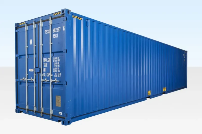 Conteneur High Cube de 40 pieds - Un seul voyage (9 pieds 6 pouces de hauteur)