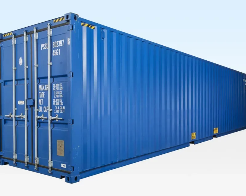 Conteneur High Cube de 40 pieds - Un seul voyage (9 pieds 6 pouces de hauteur)